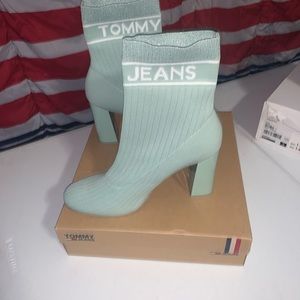 Tommy jeans sock heeled booties